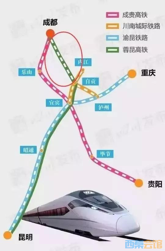 扩散|成都至自贡铁路初步设计方案公布!设5个站时速350公里